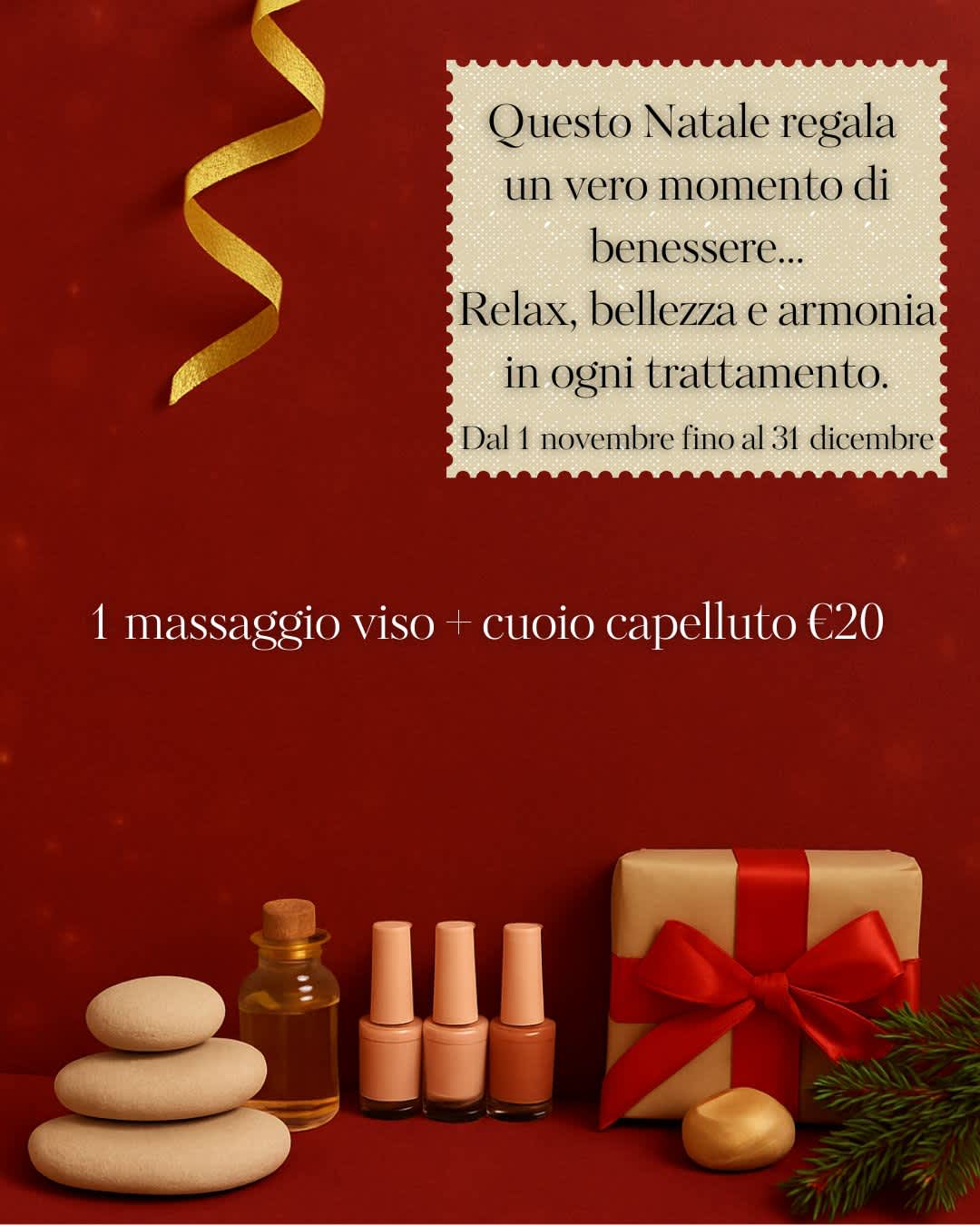 Promozione Natale 1 massaggio viso